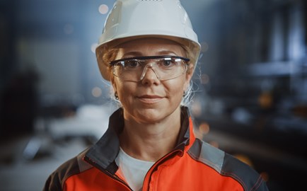 Female industrial worker